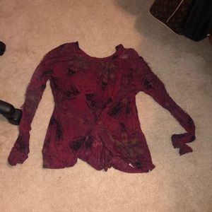 Free People Patterned Blouse